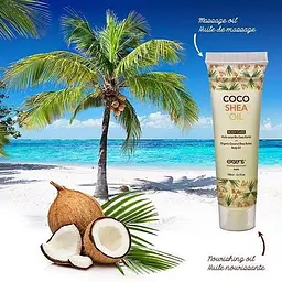 Органічна кокосова олія каріте (ши) для тіла Exsens Coco Shea Oil 100 мл, сертифікат ECOCERT - мініатюра 3
