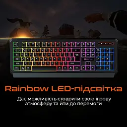 Клавіатура Meetion K9320 USB UA Black (MT-K9320-A-RUA) - мініатюра 4