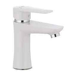 Змішувач для умивальника Plamix Oscar-001 white PM0022, Білий