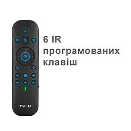 Пульт керування TV4U G60s Pro UKR 2.4G+Bluetooth з гіроскопом, клавіатурою, тачпадом та мікрофоном - мініатюра 5