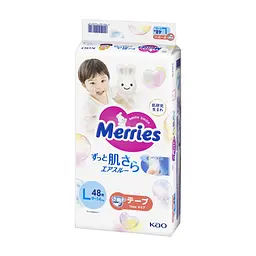 Підгузки Merries розмір L (9-14 кг) 48 шт (4901301420312) - мініатюра 6