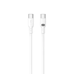 Кабель USB-C to USB-C HAVIT HV-CB6279 PD60W 3A 1м White (soft silicone) HAVIT (27924-000)