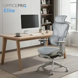 Офисное кресло OfficePro Elite OC950GLB Gray/Light Blue (OC950GLB) - миниатюра 9