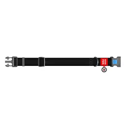 Нашийник для собак водостійкий Waudog Waterproof з QR паспортом, пластиковий фастекс, XXL, 46-70х4 см, чорний - мініатюра 3
