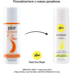 Лубрикант на водній основі Pjur Woman Vegan 30 мл - мініатюра 3