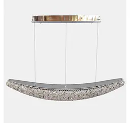 Лінійна хромована кришталева LED люстра Artlight 567-1100LCH довжиною 106 см з 3 режимами 75W - мініатюра 4