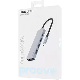 USB-хаб Proove Iron Link 5-in-1 (HBIL00010604) [157992] - мініатюра 3