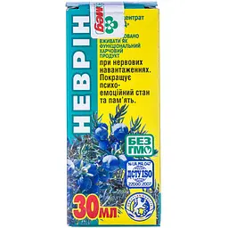 Фитоконцентрат Неврин для улучшения психоэмоционального состояния и памяти 30 мл