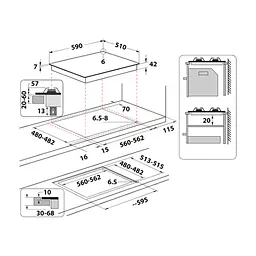 Варочна поверхня Whirlpool GOS6415/NB1 - мініатюра 8