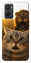 Чохол Demsky Shocked cat and lion для Oppo A96