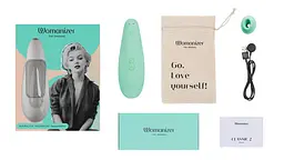 Вакуумний стимулятор клітора Womanizer Marilyn Monroe Mint - мініатюра 9