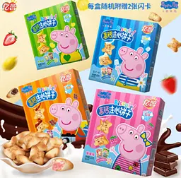 Печиво з кальцієм Yizhi Biscuit Peppa Pig Strawberry 160г - мініатюра 6