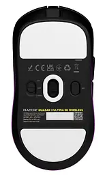 Миша HATOR Quasar 3 Ultima 8K Wireless Black Violet (HTM760) - мініатюра 4