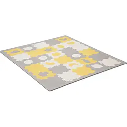 Килимок-пазл Kinderkraft Luno Shapes Yellow 30 елементів (KPLUSH00YEL0000) - мініатюра 2