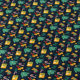 Плед LeLit Новорічний 150x200 см велсофт синій (le2000000324210) - мініатюра 7