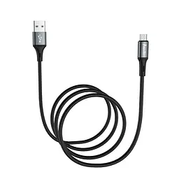 Кабель Avantis AC-80m Cool Silicone USB – Micro- чорний