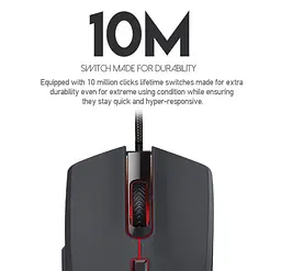 Игровая мышь Fantech VX-7 CRYPTO 60IPS, 15G, 800DPI Black - мініатюра 5
