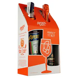 Упаковка наборів (6 шт.): Аперитив Aperol Aperitivo 11% 0.7 л + Вино ігристе Cinzano To-Spritz біле сухе 0.75 л - мініатюра 2