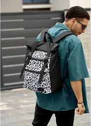 Чоловічий рюкзак Sambag ROLLTOP ZARD GRAPHITY 41 х 30 х 16 см (24238715m)