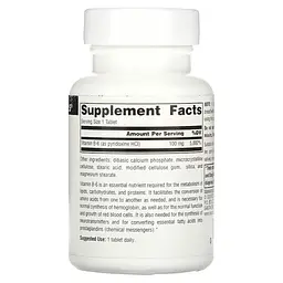 Вітамін В6 Source Naturals Vitamin B-6 підтримка імунної системи 100 мг 100 таблеток - мініатюра 2