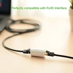 Захисний Ethernet-адаптер від грози Ugreen RJ45 NW116 20391 Білий - мініатюра 5