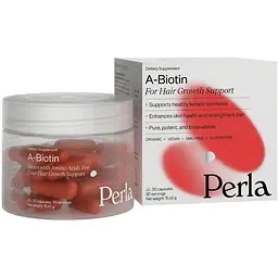 Дієтична добавка Perla Helsa A-Biotin Біотин + Амінокислоти 30 капсул