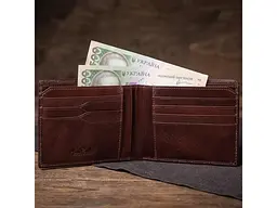 Горизонтальне портмоне з натуральної шкіри Nevada 537 Коричневе 12,5x9,5x1,5 см TONY PEROTTI acs0032338 - мініатюра 2