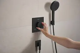 Шлангове під'єднання Hansgrohe FixFit Fine E зі зворотнім клапаном matt black 28883670 - мініатюра 3