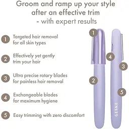 Тример для тіла GESKE Precision Trimmer 4in1 Purple (HB0455) [132066] - мініатюра 8