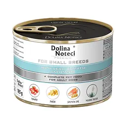 Вологий корм для собак маленьких порід Dolina Noteci Premium з телятиною, помідорами та локшиною 185 г
