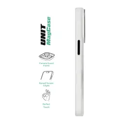 Чехол Apple iPhone 16 Pro, Unit MagSafe, белый, прозрачный, магсейф, ударопрочный, магнитный, панель-накладка с поддержкой MagSafe, с поддержкой беспроводной зарядки, TPU+PC, защита всего корпуса, ударопрочный, ArmorStandart (ARM78712) - мініатюра 3