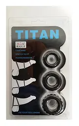 Ерекційні кільця TITAN cock ring set blue створені для продовження задоволення Baile 6603BI-210148; BI-210148 87321 - мініатюра 1