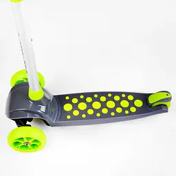 Самокат Best Scooter 30х11.5х63-80 см Зелено-сірий 000231314 - мініатюра 4