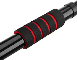 Турнік розсувний GYMTEK 63-100см чорно-червоний - мініатюра 9