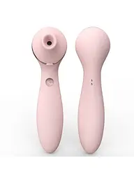 Вибратор KisToy Polly Plus Вакуумный, 16.8х3.5 см розовый - миниатюра 4
