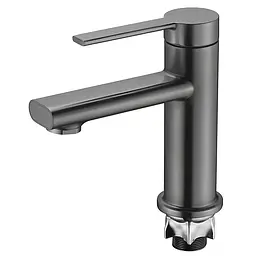 Змішувач для умивальника Mixxus Lord 001 Nut Graphite MI7137, Графіт