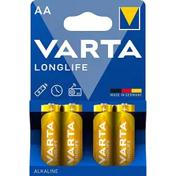 Батарейка VARTA LONGLIFE AA BLI 4 ALKALINE (4008496525157)