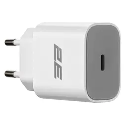 Мережевий зарядний пристрій 2E (1USB 3A) 30W Білий (2E-WC1USBC30W-W) - мініатюра 2