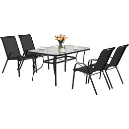 Комплект садових меблів Kontrast Majorka Duo-4 Black