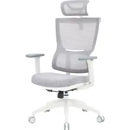 Офісне крісло OfficePro Elegant OC600-W-LG-LG White/Light Gray [148651] - мініатюра 2