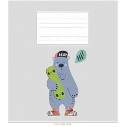 Зошит загальний Школярик Cute copybook у лінію 12 аркушів 30 шт. (012-3212L) - мініатюра 3