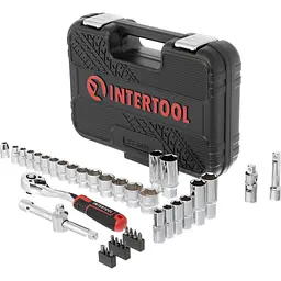 Набір торцевих головок із тріскачкою Intertool ET-8039 39шт [98836] - мініатюра 4