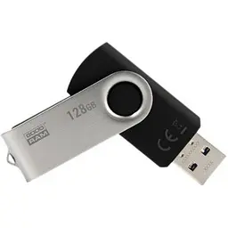 USB флеш накопичувач Goodram 128GB UTS3 Twister Black USB 3.0 (UTS3-1280K0R11) - мініатюра 2