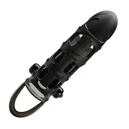 Насадка на член - Pretty Love Cuper Vibrating Penis Sleeve Black - мініатюра 4