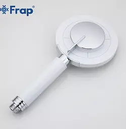 Душова лійка, 3-режим, білий/хром Frap F008, Білий - мініатюра 5