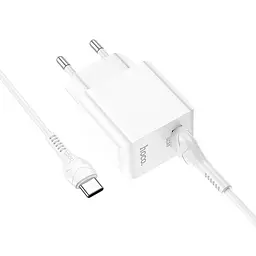 Зарядний комплект Hoco C98A Type-C cable Proton 1 USB 18W білий - мініатюра 5