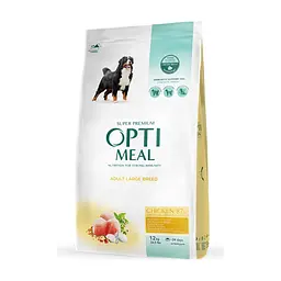 Сухий корм для собак Optimeal для великих порід зі смаком курки 12 кг (4820083905544)