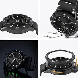 Безель Sikai для смартгодинника Xiaomi Watch S3 Black-white - мініатюра 5