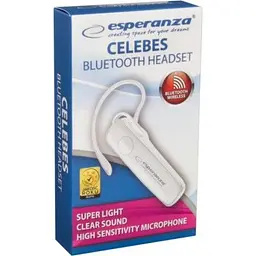 Bluetooth-гарнітура Esperanza Celebes White (EH184W) - мініатюра 3