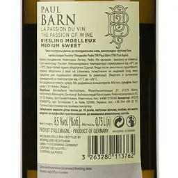 Упаковка вина Paul Barn Riesling Landwein Rhein біле напівсолодке 4.5 л (0.75 л х 6 шт.) - мініатюра 4